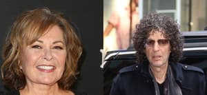 Roseanne Barr (left) Howard Stern (right)