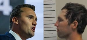 Charlie Kirk, Tyler Robinson photo collage