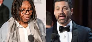 Whoopi Goldberg, Jimmy Kimmel photo collage