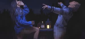 Matthew and Camila McConaughey howling at moon