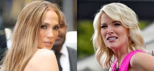 Jennifer Lopez. Megyn Kelly, photo collage