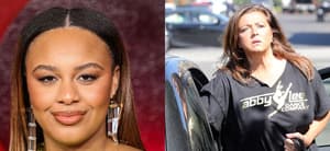 Photo collage of Nia Sioux and Abby Lee Miller.
