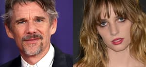 Ethan and Maya Hawke collage