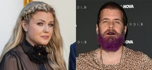 Erika Kirk, Perez Hilton photo collage