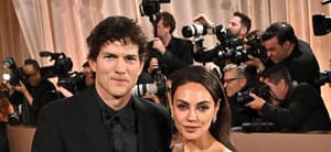 Ashton Kutcher and Mila Kunis at the 83rd Annual Golden Globes