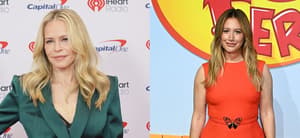 A photo collage of Chelsea Handler, Ashley Tisdale,