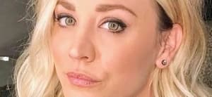Kaley Cuoco close up