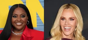 A photo collage of Sherri Shepherd, Jenny McCarthy,