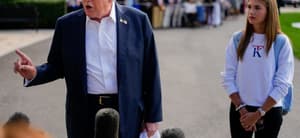 Donald Trump and his granddaughter Kai Trump