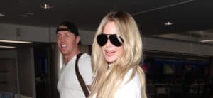 Kim Zolciak and Kroy Biermann walking