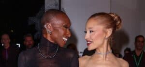 Cynthia Erivo and Ariana Grande at the Wicked NYC Premiere