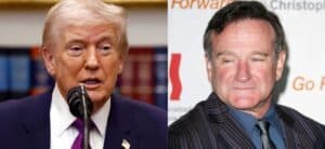 Donald Trump (left) Robin Williams (right)