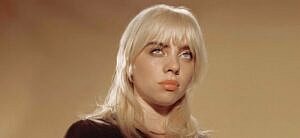 Billie Eilish looking into the distance