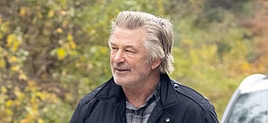 Alec Baldwin talking to the paparazzi