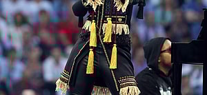 Alicia Keys during her performance at the 2016 UEFA Champions League Final Real Madrid v Atletico Madrid May 28th