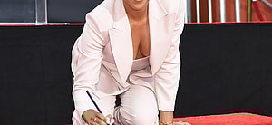 Regina King - Hand and Foot Print Ceremony