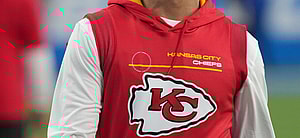 Chiefs Quarterback Patrick Mahomes Warms Up at SoFi Stadium