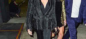 Meredith Marks outside Craig apos s Restaurant in West Hollywood