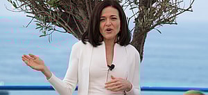 Facebook COO Sheryl Sandberg speaks at The Girl's Lounge for the Cannes Lions 2017