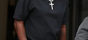 P Diddy leaving the Corinthia hotel