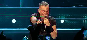 Bruce Springsteen performing at Paris La Defense Arena in Paris