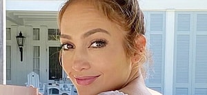 Jennifer Lopez smiling