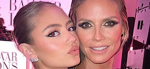 Heidi and Leni Klum close up