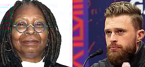 Whoopi Goldberg (left) Harrison Butker (right)