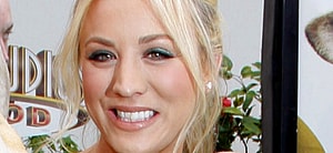 Kaley Cuoco smiling close up