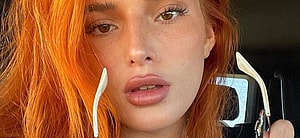 Bella Thorne poses close up