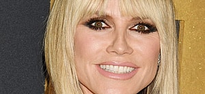 Heidi Klum smiles close up