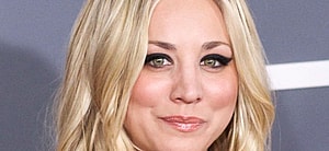 Kaley Cuoco smiles at an event