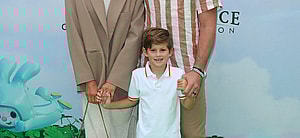 Peta Murgatroyd and Maksim Chmerkovskiy at Red Carpet Event for the global premiere of Apple Original Film LUCK in Los Angeles