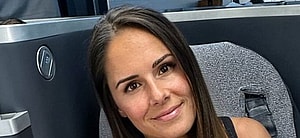 Alexandra Ianculescu smiles at the camera.