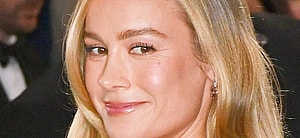 Brie Larson smiles close up