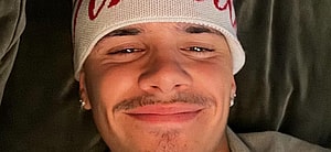 Romeo Beckham snaps a selfie.