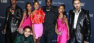 Diddy and his kids at The Recording Academy And Clive Davis' 2020 Pre-GRAMMY Gala