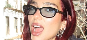 Dua Lipa poses close up