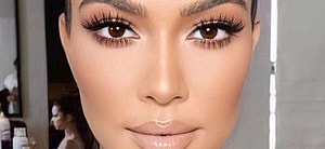 Kourtney Kardashian close up