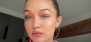 Gigi Hadid takes a selfie.