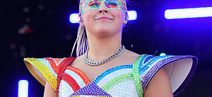 JoJo Siwa smiling on stage
