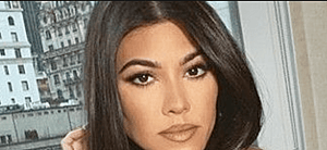 Kourtney Kardashian close up