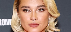 Florence Pugh posing close up