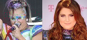 JoJo Siwa (left) Meghan Trainor (right)