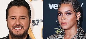 Luke Bryan (left) Beyonce (right)