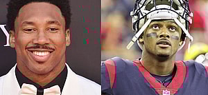 Myles Garrett (left) Deshaun Watson (right)