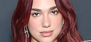 Dua Lipa poses close up