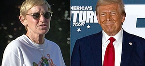 Ellen DeGeneres, Donald Trump photo collage