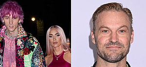 Machine Gun Kelly and Megan Fox (left) Brian Austin Green (right)