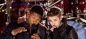 Usher and Justin Bieber